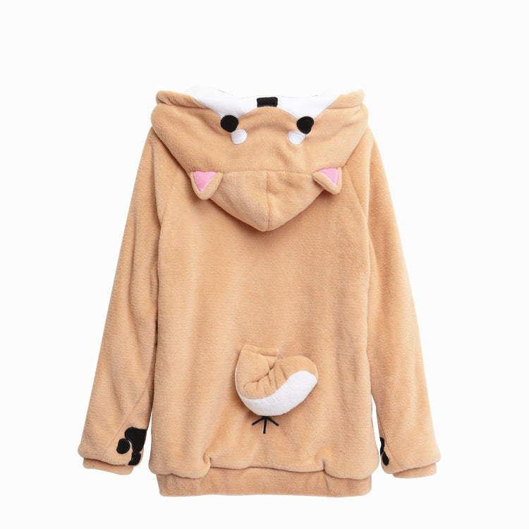 Girlfriend Boyfriend Japanese Shiba Inu Dog Cartoon Hoodie