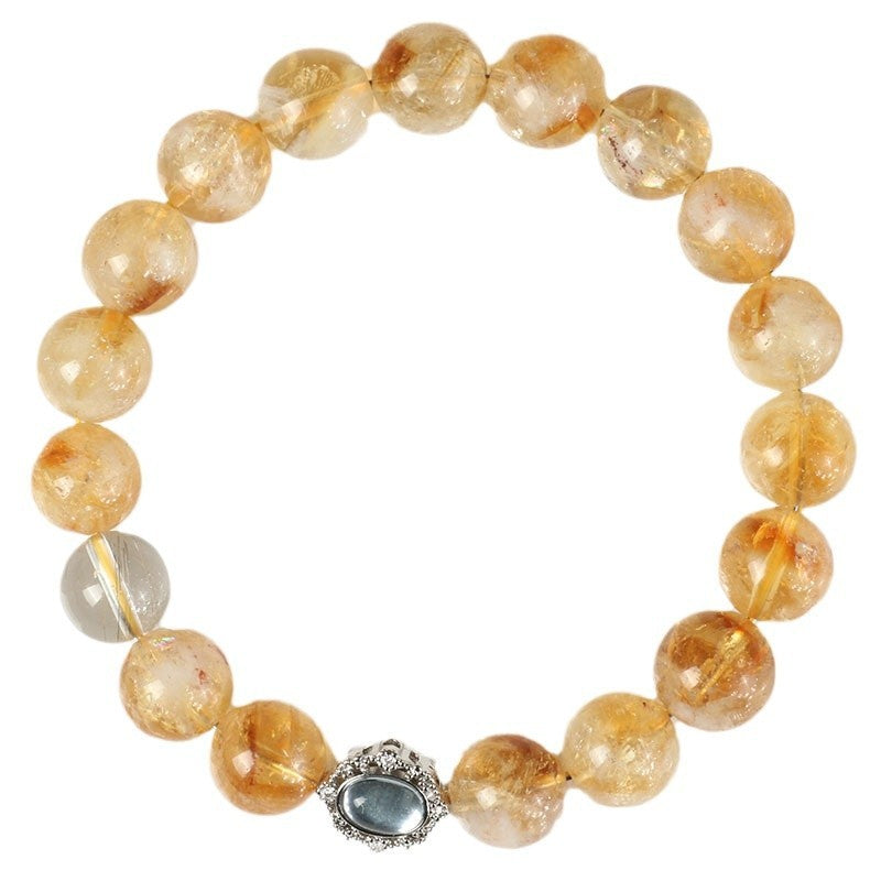 Design Crystal Citrine Ornament Girlfriend Gift Bracelet