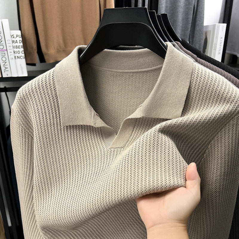Men's Autumn Simple Casual All-match Loose Inner Wear Bottoming Shirt Sweater
