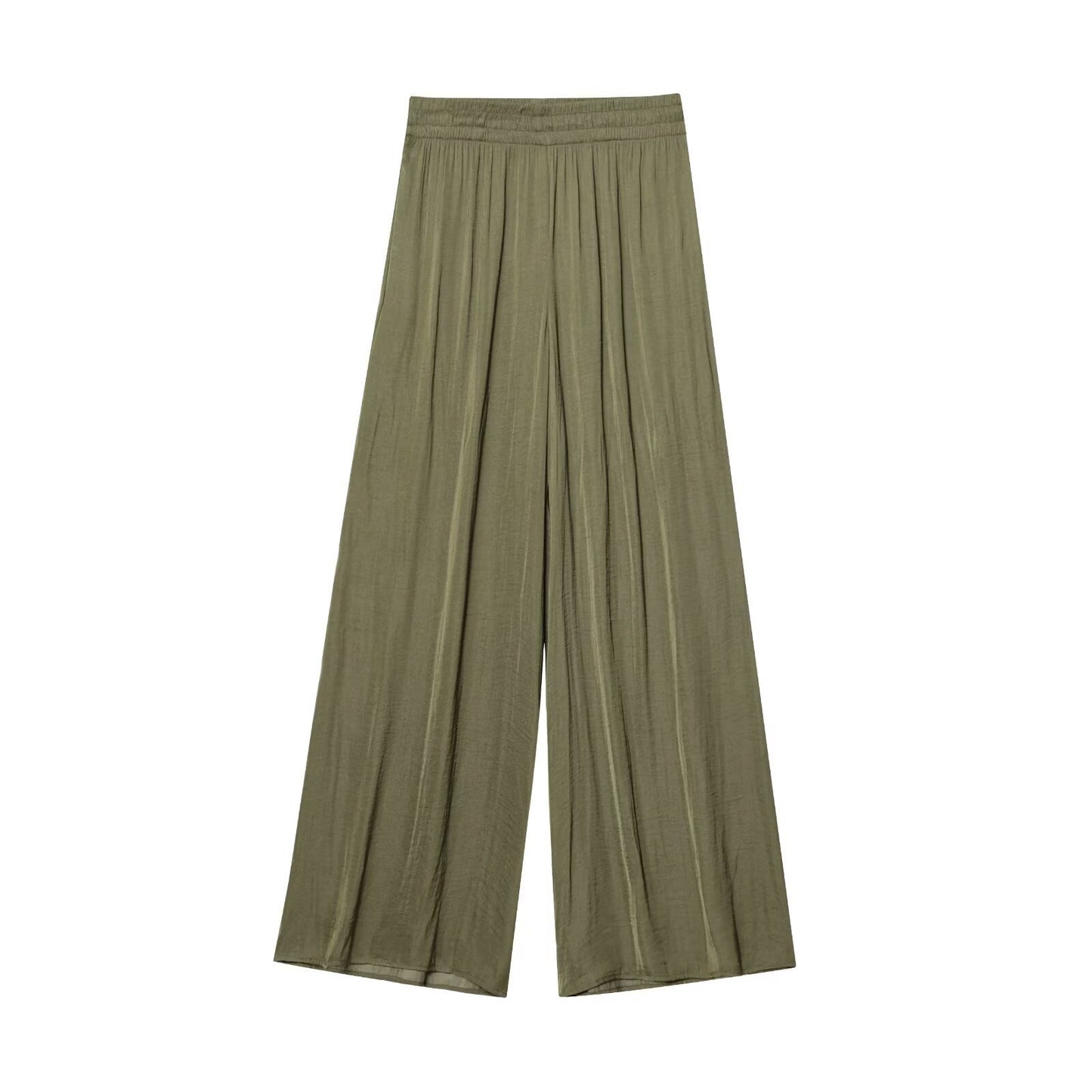 Women's Comfortable All-match Casual Stretch Waist Wide Leg Pants