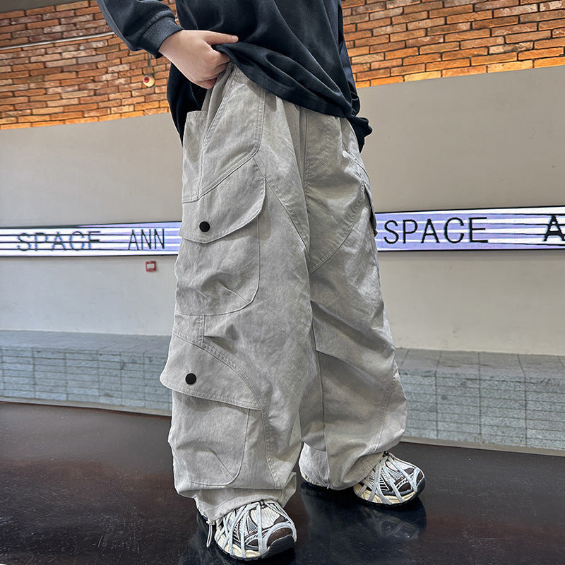 Boys Spring Clothing New Cargo Pants Trendy Handsome