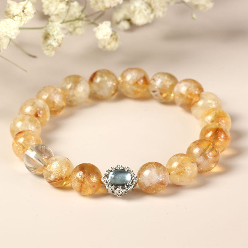 Design Crystal Citrine Ornament Girlfriend Gift Bracelet