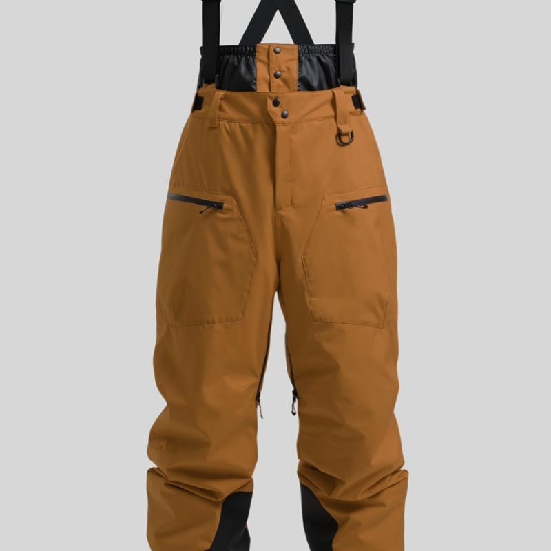 New Strap Thickened Waterproof Ski Pants Men