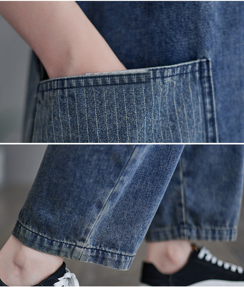 Women's Korean Version Of The New Spot Asymmetric Jean Strap