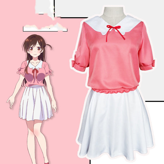 Anime rental girlfriend cos suit two-piece