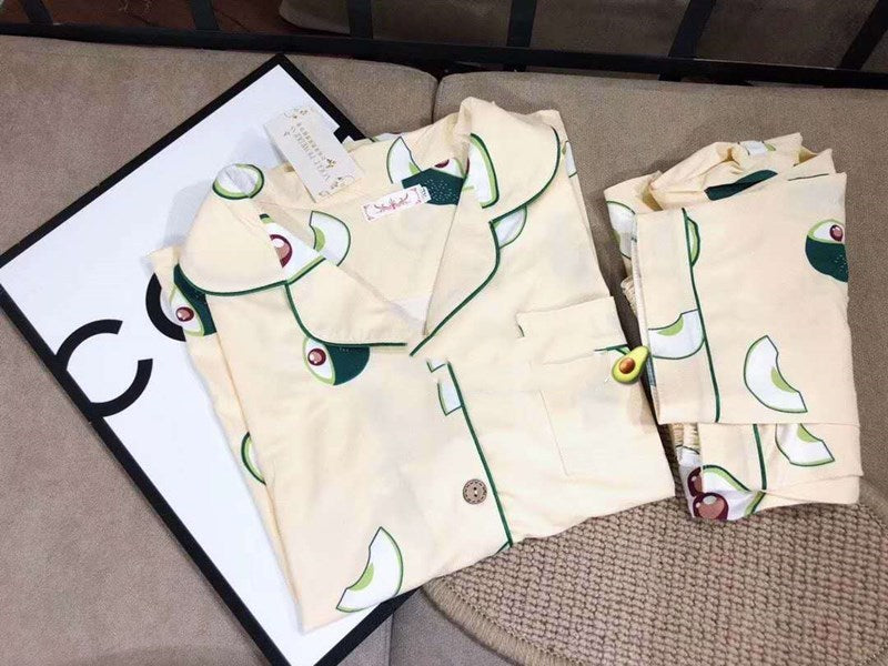 Cartoon Print Korean Girl Girlfriend Short-sleeved Trousers