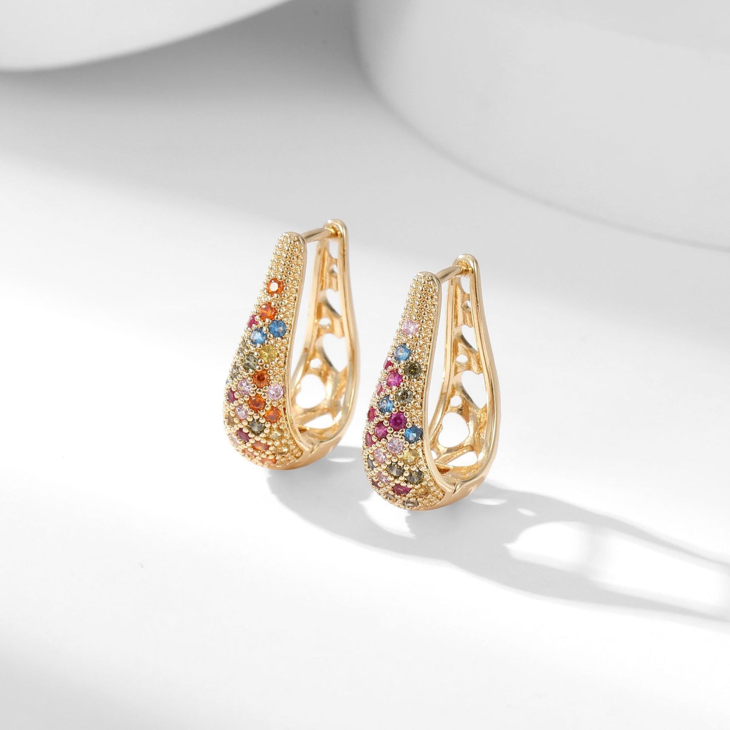 Fashion Personality Water Drop French Earrings Women