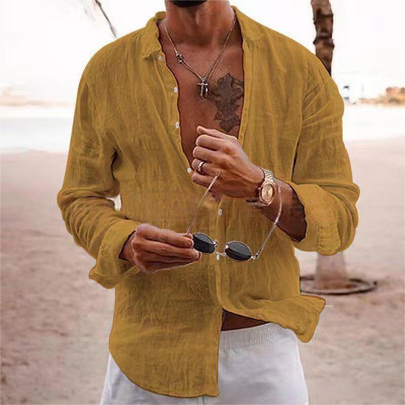 Fashion New Men's Long Sleeve Shirt