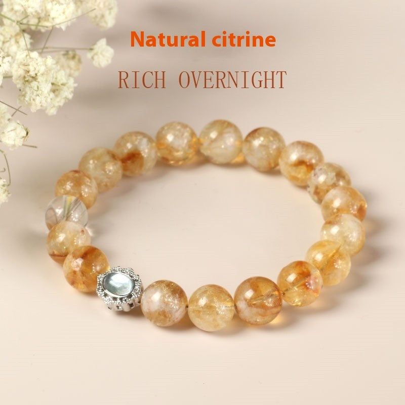 Design Crystal Citrine Ornament Girlfriend Gift Bracelet