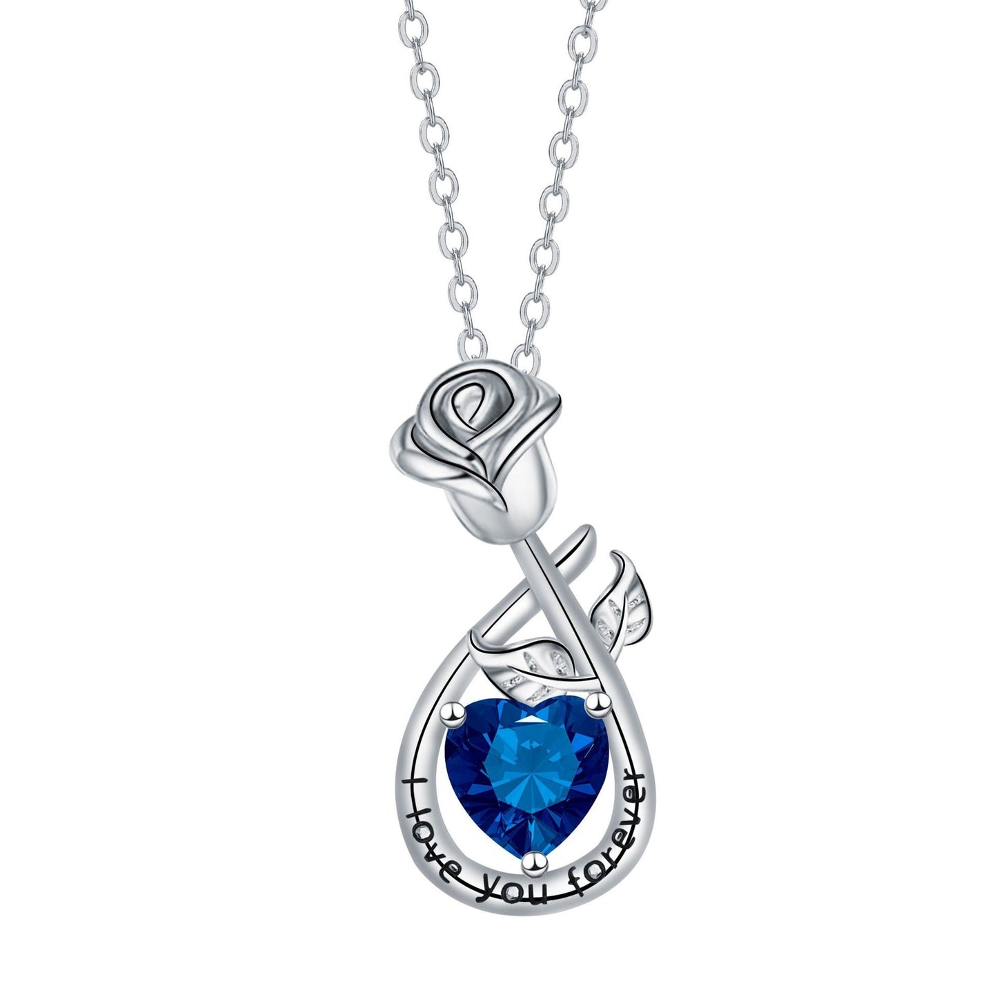 Rose Pendant Necklace Valentine's Day Gift For Girlfriend