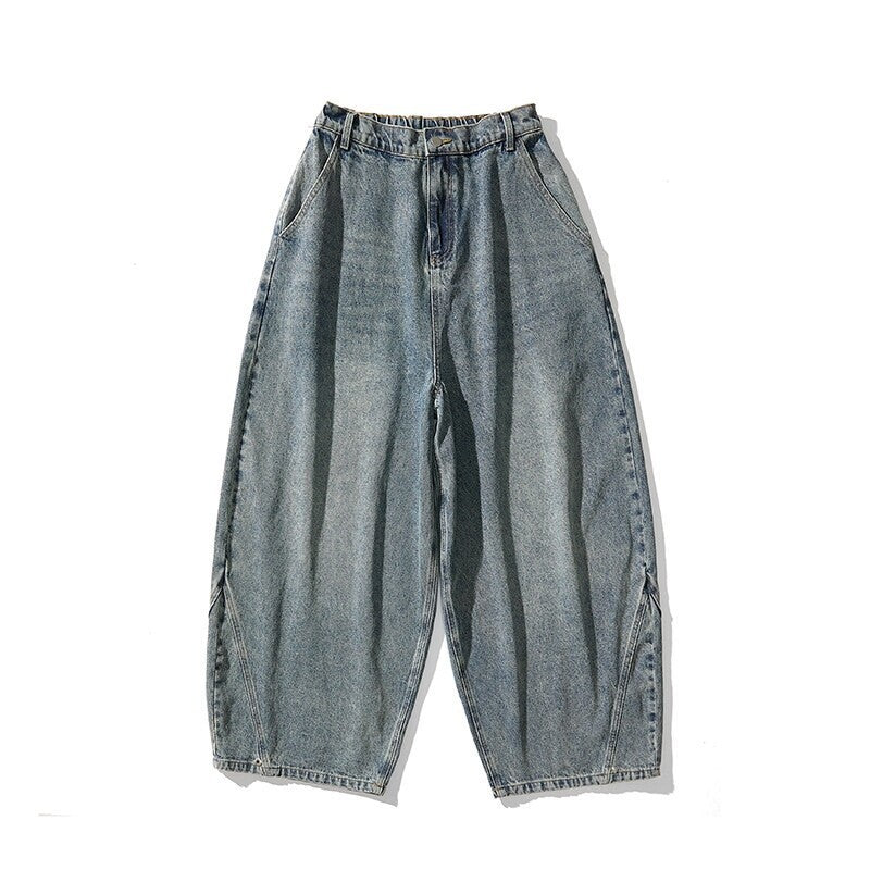 Men's Casual Jeans Plus Size Fashionable Wide Leg Pants