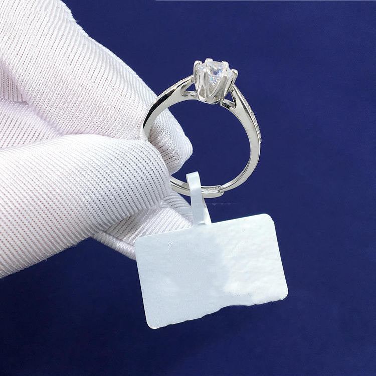 Micro Inlaid 925 Silver Female Ring For Girlfriend