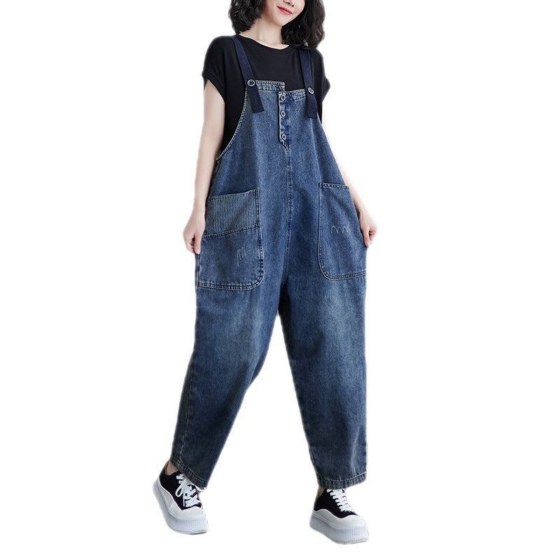Women's Korean Version Of The New Spot Asymmetric Jean Strap