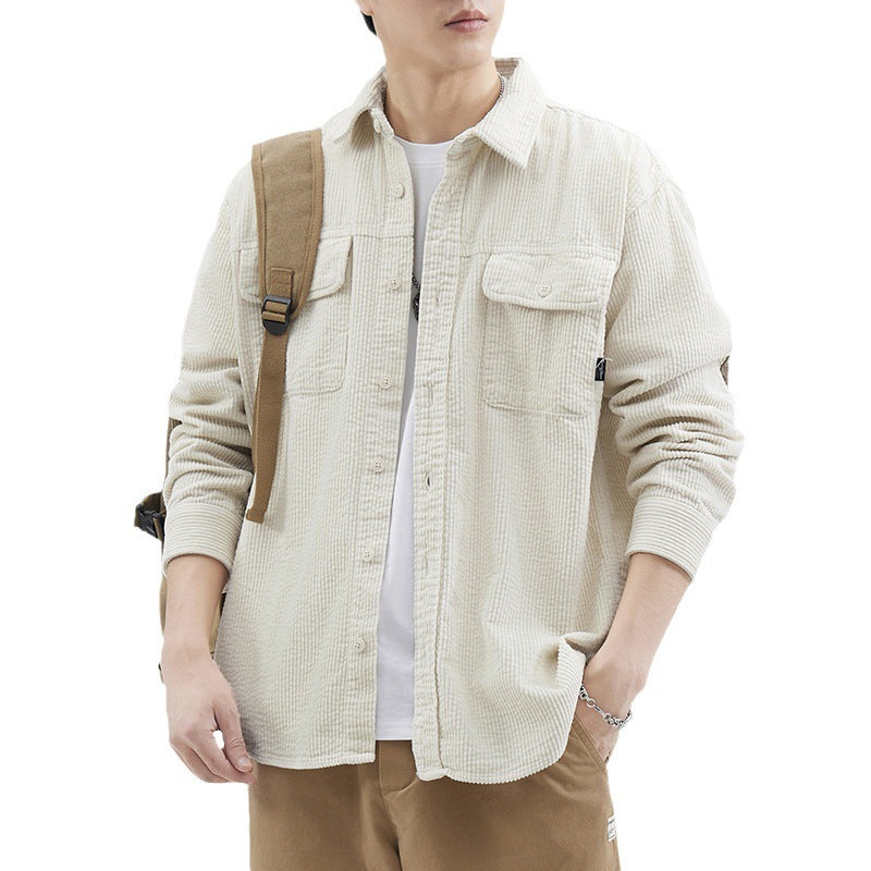 American Retro Patchwork Fashion Brand Casual Jacket For Men