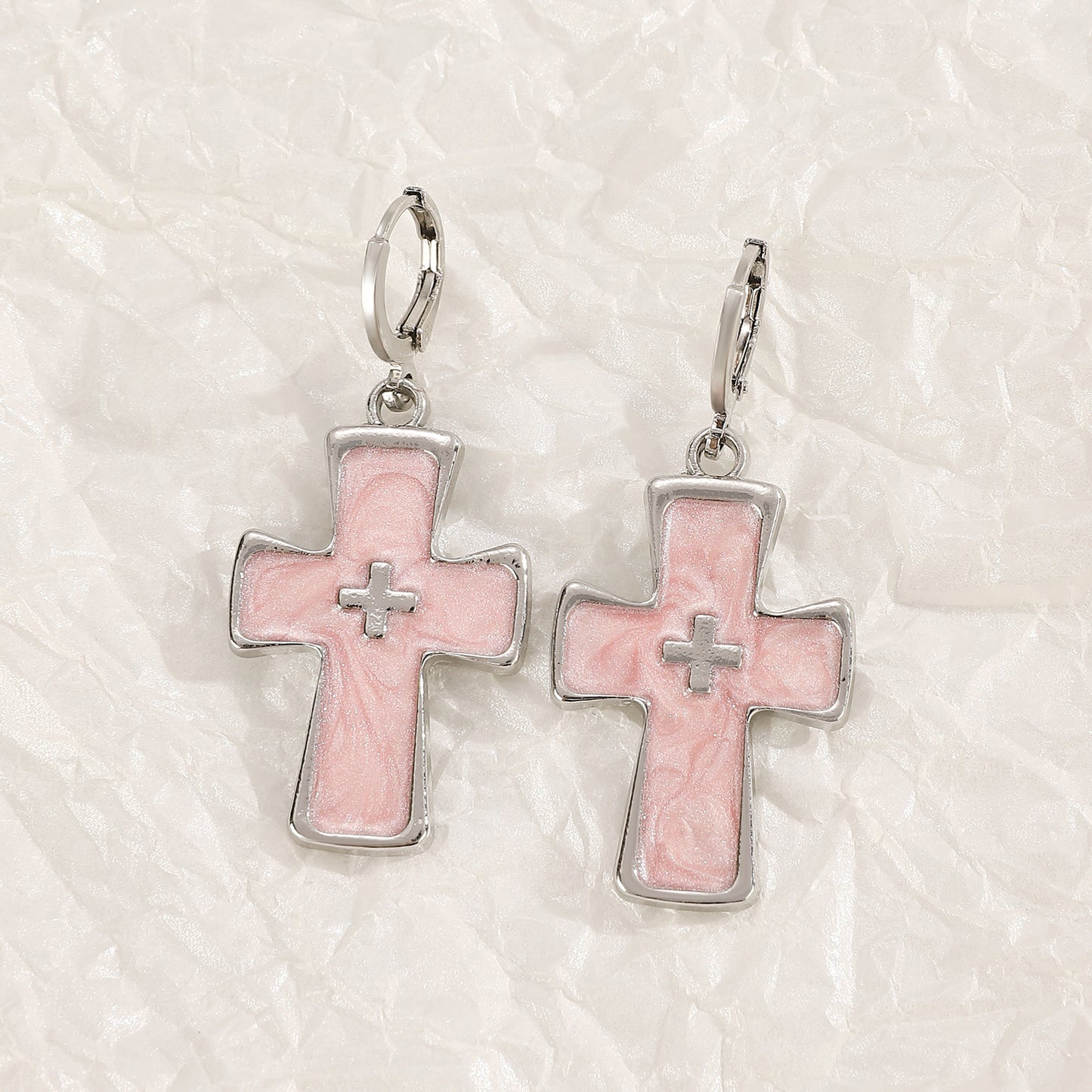 Women's Classic All-match Cross Crystal Neutral Earrings