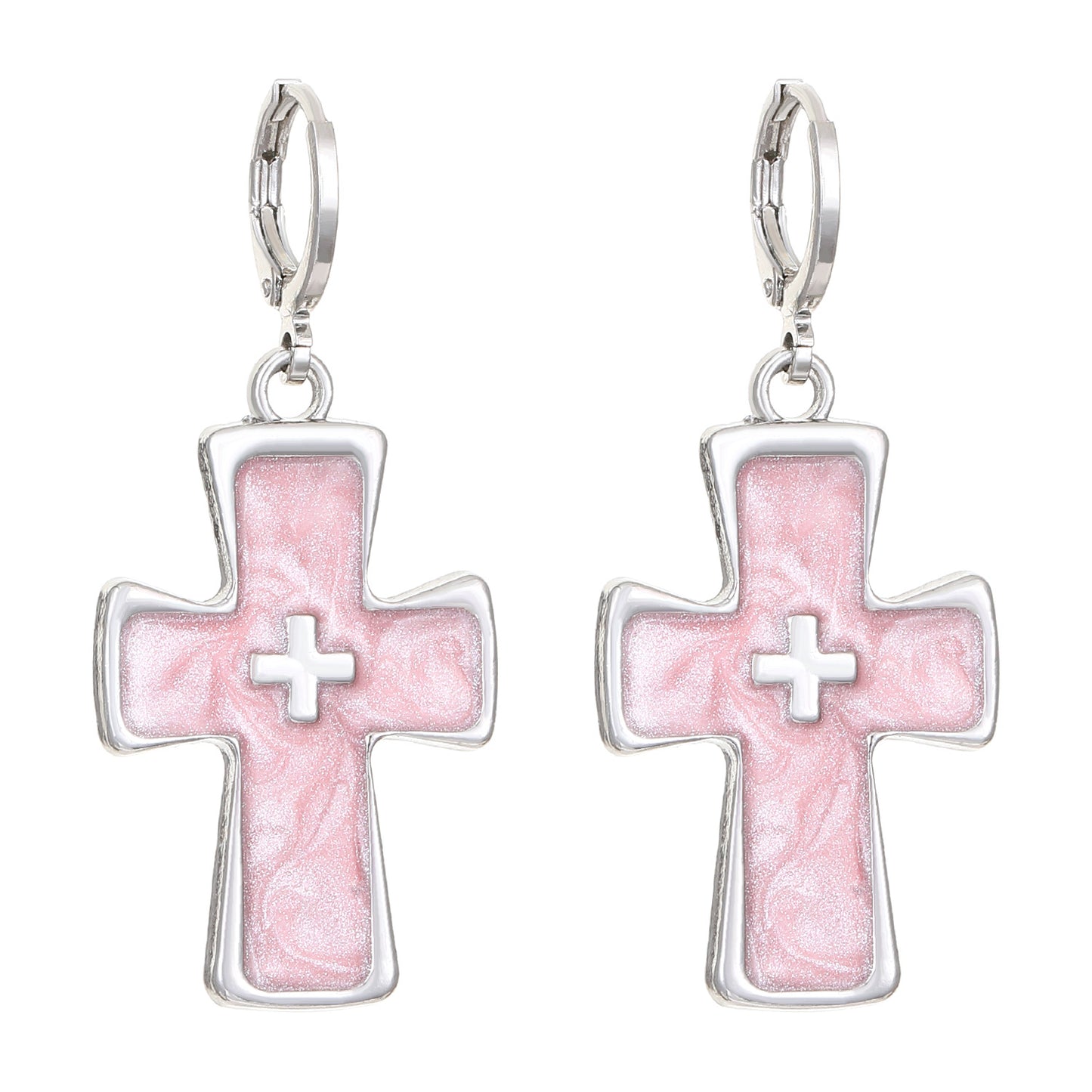 Women's Classic All-match Cross Crystal Neutral Earrings