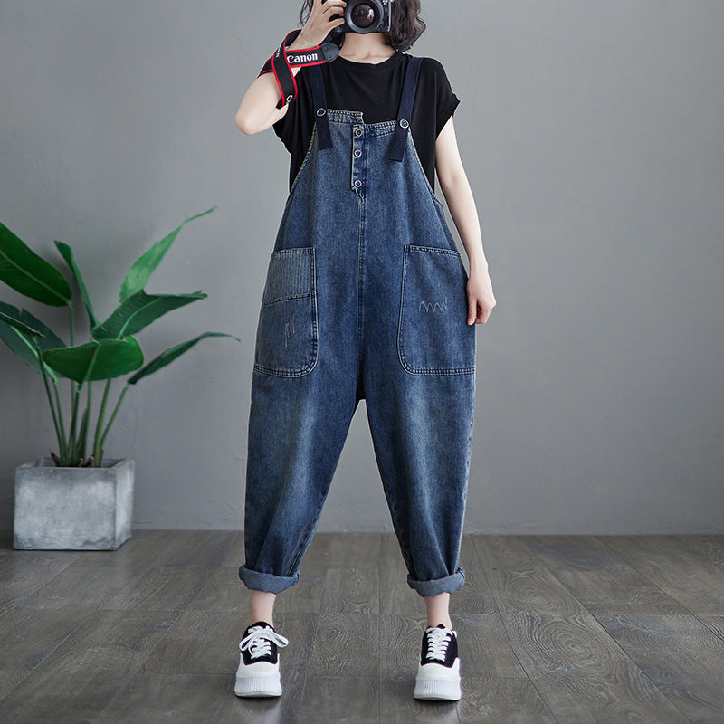 Women's Korean Version Of The New Spot Asymmetric Jean Strap