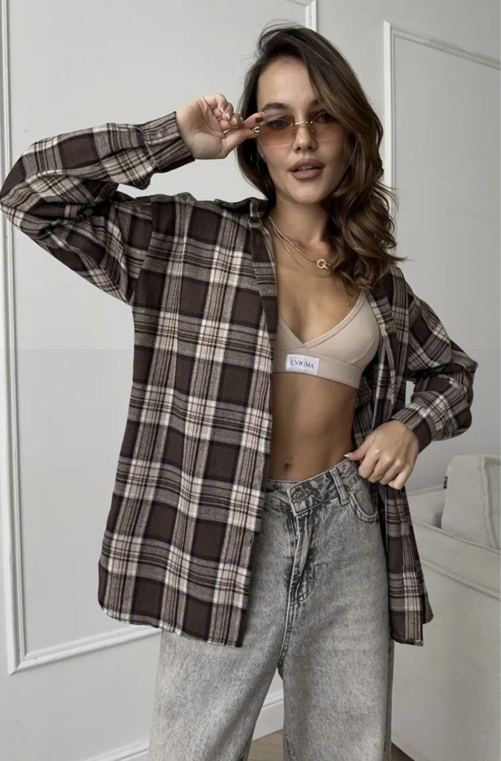 Shirt Women's Retro Style All-matching Striped Long Sleeve
